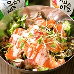 smoked salmon caesar salad