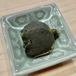 日本橋蛎殻町 すぎた - 2022.7.  鮑の肝の味噌漬け