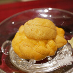 島津 - 一口目はそのまま。ねっとりと口に馴染みながらも、感じるクリアな甘みが実に綺麗！