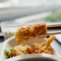 過門香 點 有楽町イトシア店 - 油淋鶏の力強い食感に甘酢が絡みます