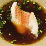 寿司 赤酢 - 網走産釣りきんき しゃぶしゃぶ