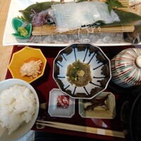 対馬のどぐろとイカ活き造り 博多 魚蔵 都ホテル店 - 