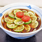 長生うどん - すだちコロうどん