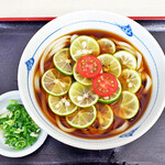 長生うどん - すだちコロうどん