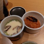 鮨アカデミー - 茶碗蒸しとクリームコロッケ
