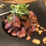 肉酒場ビストロ 男前 - ミスジ ステーキ丼 (肉倍盛)／2,420円