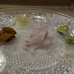 うを徳 - 余市松皮鰈の刺身