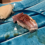 うを徳 - 鯵のにぎり