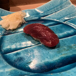 うを徳 - 塩釜本鮪赤身漬けのにぎり