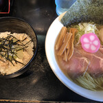 上州濃厚中華蕎麦 はたお商店 - 鯛らぁ麺の雑炊セット