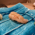 うを徳 - 羽幌牡丹海老のにぎり