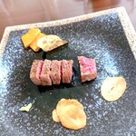 Suteki Kiraku - 黒毛和牛赤身150g（ご飯付き.スープ付き）
                      2520円