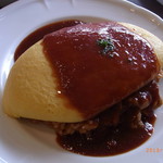 こちらはケチャップの方のオムライス。