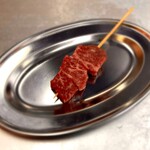 =Limited to 1 piece per person = 1 piece of A5 rank domestic Japanese beef special bat skewer