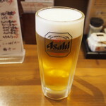 天ぷら たろじろう - 生ビール