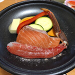 Ebina Koura Honten - ずわい蟹陶板ステーキ