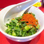 ラーメン二郎 - 待ってる間にカスタマイズ♪