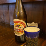 田舎家 炉 - ドリンク写真:キリンラガー瓶ビール