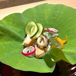懐石 山よし - 水貝 肝醤油