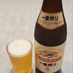 らあめん花月嵐 - 一番搾り中瓶600円也～