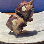 炭焼 おかげさん - 伊勢赤鶏ハツ元ハツ巻　