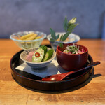 炭焼 おかげさん - おばんざい盛り合わせ