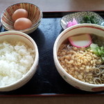 道の駅三本木やまなみ  - ひまわり卵かけごはんセット