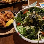 十勝北海道生産者直送 宴の一心 - チョレギサラダとザンギ