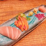 鶏匠舞 佐平 - 鳥刺し盛合せ