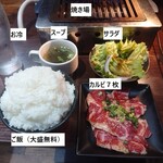 焼肉マルコ - カルビ定食_700円