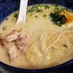 塩そば専門店 桑ばら - 冷やし肝バター海老豆乳和えつけそば