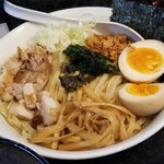 塩そば専門店 桑ばら - 冷やし肝バター海老豆乳和えつけそば