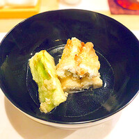 うを徳 - ◎ お椀　活け銀宝（松島）と群馬のトロナスで　これが最高に美味しい。