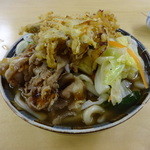 吉田うどん＋天ぷら￥５５０