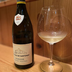 根津 焼鳥 照隅 - 白ワインはボトルで