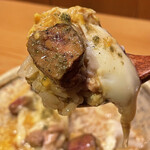 根津 焼鳥 照隅 - 白肝入りの親子丼！貴方は食べた事有ります⁉︎