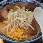 Gyouza Shokudou - ランチセットの『味噌チャーシュー麺(税込み1037円)』