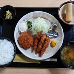 とんかつ富司 - リトルミックスフライ定食⑥