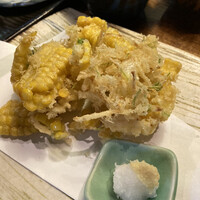 九つ井 本店 - とうもろこしかきあげ