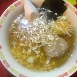 Ramenginza - 塩ラーメン（650円）。期待してない割にはまあまあ旨い。が、値段にしては、、観光地価格。