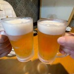 Koshitsu Izakaya Sumibiyaki Tori Tabehoudai Ginzan - 生ビール