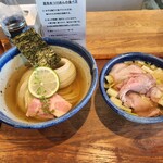 ヨコクラストアハウス - 【味玉　昆布水つけ麺　塩　ちょい肉増し　大】
