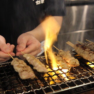 You'll be pleased with the taste and price of our Yakiton, available from just 99 yen per skewer!