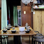 釜山 - いつもの奥のテーブル席で