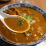 ラミちゃんの台所 - カレーうどん（激辛）のスープ