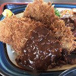 かつれっと - サックサクのヒレかつはデミグラスソースです。