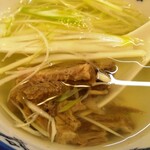 味の牛たん 喜助 発祥の店 - テールスープ