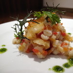 リストランテ ネグラマーロ - アオヤギと大麦のサラダ