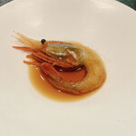 イチリン ハナレ - ○牡丹海老
      牡丹海老の紹興酒漬け。海老の甘みと紹興酒のコクがとても美味しい。沢山頂きたくなります。