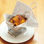 Crispy fried roasted sweet potato with aroma of siomon